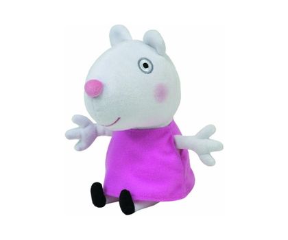 TY 8243 Plush Suzy Sheep-Peppa Pig, Blue and Pink