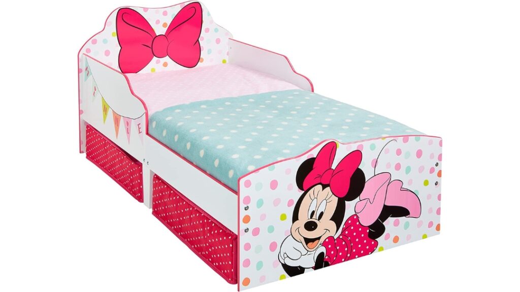 Cama para niños pequeños de Disney Minnie Mouse