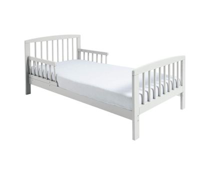 Price Right Home Classic White Wooden Toddler Bed